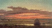 Sunset above the swamp Martin Johnson Heade